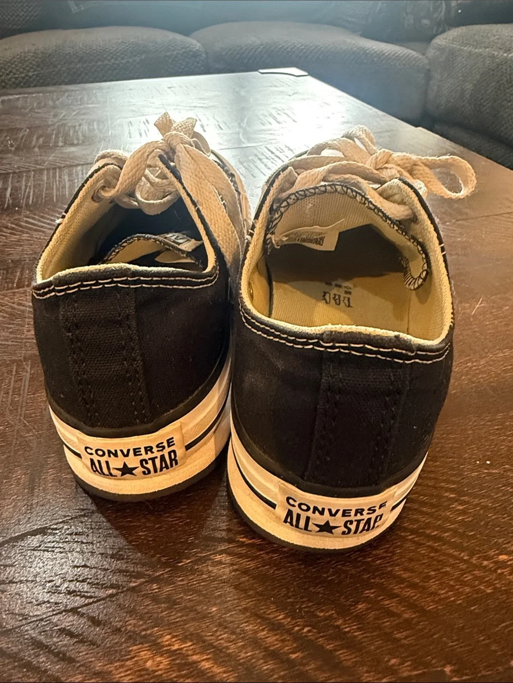 Converse Kids Black Canvas Low-Top Sneakers